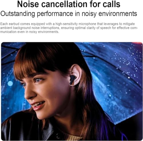 Xiaomi Redmi Buds 4 Active, Advanced Bluetooth® 5.3, 12mm Dynamic Driver, Google Fast Pair, Up to 28 Hours* Long Listening time with case, Graphite Black - Image 3