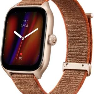 Amazfit GTS 4 Smart Watch with Step Tracking, Heart Rate & SpO2 Tracking, Alexa Built-In, Sleep Quality Monitoring, GPS, Bluetooth Calls & Text, 8-Day Battery Life, AI Fitness App & Sports Coach-Brown