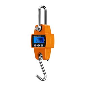 Digital Hanging Scale 660 300KG Heavy-Duty Waterproof Fish Scale Portable Crane-Scale for Luggage Weight Digital Hanging Scale 660lb for Weighing