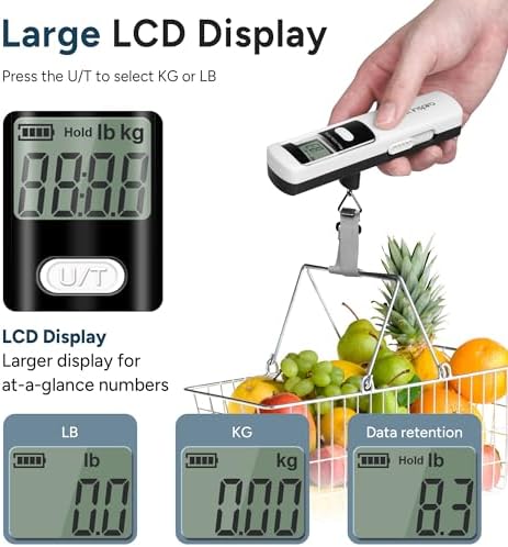travel inspira Luggage Scale, Travel Essentials, Portable Digital Hanging Baggage Scale for Travel, Suitcase Weight Scale - Image 9