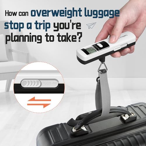 travel inspira Luggage Scale, Travel Essentials, Portable Digital Hanging Baggage Scale for Travel, Suitcase Weight Scale - Image 7