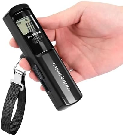 travel inspira Luggage Scale, Travel Essentials, Portable Digital Hanging Baggage Scale for Travel, Suitcase Weight Scale - Image 4