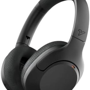 Hyper Pro Adaptive Active Noise Cancelling, Wireless Bluetooth Over Ear Headphones with mic, 60H Playtime Deep Bass Hi-Res Audio, Custom EQ, Ideal for Travel Comfort Fit Ear Cushion