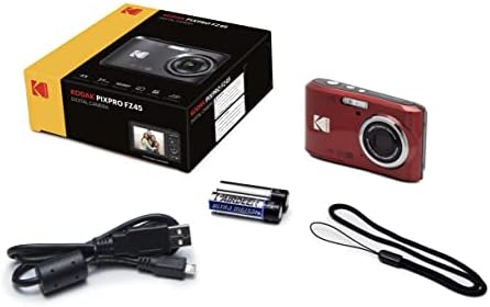 Kodak PIXPRO FZ45 Digital Camera + Black Point & Shoot Camera Case + Transcend 64GB SD Memory Card + Tri-fold Memory Card Wallet + Hi-Speed SD USB Card Reader + More! (Red) - Image 6