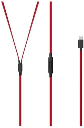 beats urBeats3 Earphones with Lightning Connector- The Decade Collection - Black-Red (Renewed) - Image 2