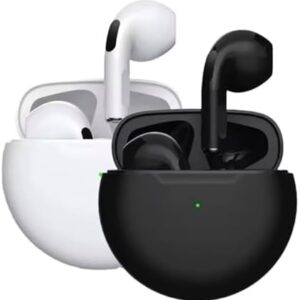 Earbuds with Active Noise Cancellation, Bluetooth 5.0, Crystal Clear Sound, Pro 6
