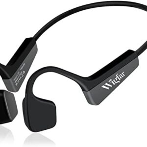 Bone Conduction Headphones Premium Open-Ear Wireless Bluetooth Sport Headphones with Microphones, Sweatproof Waterproof Wireless Earphones for Running, Gym, Hiking, Cycling