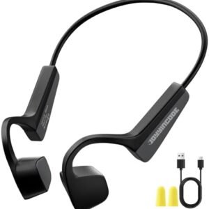 Bone Conduction Headphones, Bluetooth Earphones, Open Ear Earbuds 6Hrs Playtime Deep Bass, IPX5 Waterproof Sports Wireless Earphone for Running Hiking Cycling Workouts