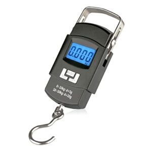 Luggage Weight Scale Fish Weighing Scales Digital Handheld Suitcase Weigher for W/Hook 110lb /50kg Kg IB Oz for H Digital Fish Scale