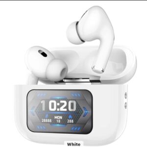White Earbuds Dare to Listen Touch Screen Control Earbuds Tour Pro 2 Z50 Pro Ear Buds Headphones 360 Stereo with Noise Cancellation (White)