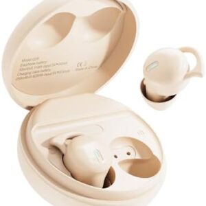 Sleep Earbuds Invisible Wireless Small Bluetooth Sleeping Earbuds Ultra Soft & Flexible Sleep Headphones for Side Sleepers Noise Blocking Sleep Ear Buds for Music, Home, Work （Skin）