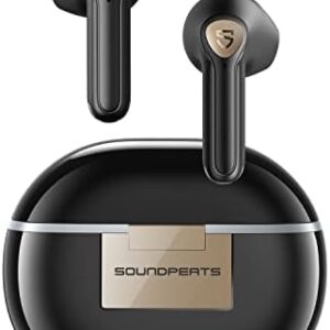 SoundPEATS True Wireless Earbuds, Air3 Deluxe HS Bluetooth 5.3 Headphones with 14.2mm Driver, 4 Mic Hi-Res Audio Wireless Ear Buds, IPX4 Waterproof Stereo in-Ear Earphones, 20Hrs, in-Ear Detection