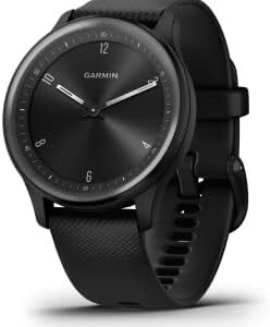 Garmin vivomove Sport, Hybrid Smartwatch, Health and Wellness Features, Touchscreen, Black