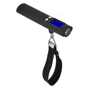 Digital Luggage Scale, 3in1 50kg or 110lbs Digital Luggage Baggage Scale with Flashlight Power Bank Function LCD Display for Travel Weight
