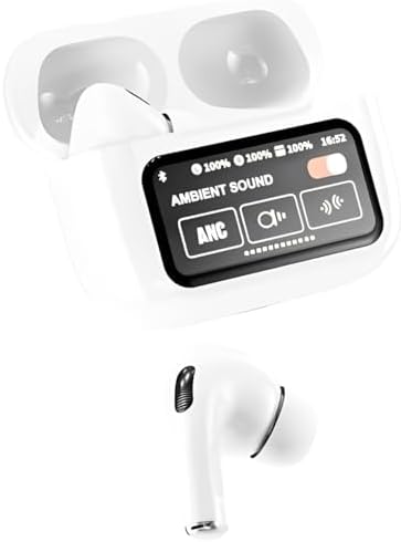 Air Pro Z Wireless Earbuds, Visible Touch Screen Control, Environmental Noise Cancelling, Bluetooth 5.0, ANC, ENC, Hands-Free Calling, White - Image 2