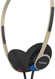 Koss KPH40 Utility On-Ear Headphones, Detachable Interchangeable Cord System, Ultra Lightweight Design (Rhythm Beige)
