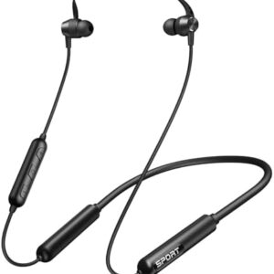 CXK Neckband Bluetooth Headphones, Bluetooth 5.3 Wireless Headphones 80Hrs Extra Long Playtime Stereo Bass in-Ear Headsets with Mic, IPX6 Waterproof Earbuds, Neckband Earphones for Sport, Business
