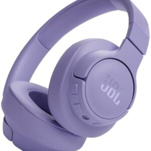 JBL Tune 720BT - Wireless Over-Ear Headphones Pure Bass Sound, Bluetooth 5.3, Up to 76H Battery Life and Speed Charge, Lightweight, Comfortable and Foldable Design (Purple)