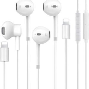 2 Pack- Earbuds for Headphones Wired Lightning Earphones Wired Earphone