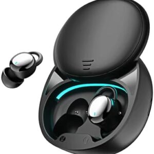Sleep Headphones, Sleep Earbuds for Side Sleepers, Wireless Earbuds Comfortable Noise Blocking, LED Power Display, Music Sleep Dual Mode, Invisible Earbuds for Sleeping, Working, Hiking, Black