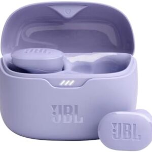 JBL Tune Buds - True wireless Noise Cancelling earbuds, JBL Pure Bass Sound, Bluetooth 5.3, 4-Mic technology for Crisp, Clear Calls, Up to 48 hours of battery life, Water and dust resistant (Purple)