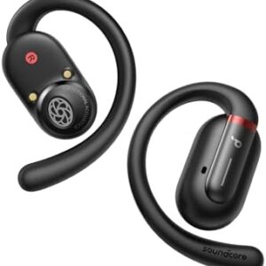 Soundcore by Anker V30i Open-Ear Headphones, Ultra-Comfort, Lightweight Design, Snug Fit, Ergonomic Ear Hooks, Robust Bass, 36H Playtime, Bluetooth 5.3, App Control, Clear Calls, Wireless Earbuds