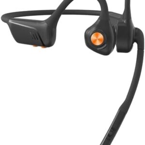 IFECCO Open Ear Headphones with Mic - Wireless Air Conduction Headphones with Noise Cancelling Microphone,Bluetooth Headset with Mic Mute for Computer/Laptop/PC/Cell Phone/Zoom/Skype