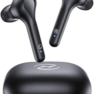 Wireless Earbuds Noise Cancelling 4 Mic Clear Call Bluetooth Headphones Wireless Charging Case LED Display Lightweight Stereo Earphones in Ear Buds 64H Playtime for iPhone Android Cell Phones Sport TV