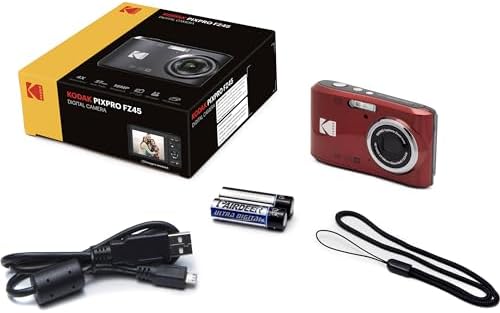 Kodak PIXPRO FZ45 16MP Digital Camera 4X Optical Zoom 27mm Wide Angle 1080P Full HD Video 2.7" LCD Camera (Red) + 64GB Card and Reader + Case + Memory Wallet + Tripod + Cleaning Bundle - Image 4