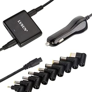 Universal Laptop Car Charger 90w Power Adapter Cigarette Lighter Power Supply with USB Port 5v 2.4a Compatible for Asus Hp compaq IBM Gateway Toshiba Lenovo Samsung Ultrabook and More