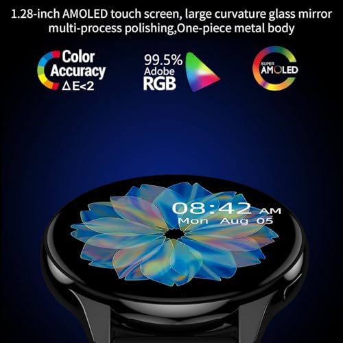 Smart Watch for Women,Fitness Tracker with Blood Oxygen and Heart Rate Monitor, Step Counter, IP67 Waterproof,1.28"" Fintness Watch and Smartwatch for Android&iOS (Rose Gold), T2PRO - Image 4