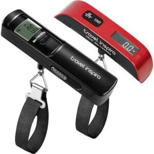 travel inspira Luggage Scale, Travel Essentials, Portable Digital Hanging Baggage Scale for Travel, Suitcase Weight Scale