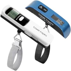 travel inspira Luggage Scale, Travel Essentials, Portable Digital Hanging Baggage Scale for Travel, Suitcase Weight Scale