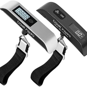 travel inspira Luggage Scale, Digital Luggage Scales, Baggage Scale,110LB / 50KG, Battery Included