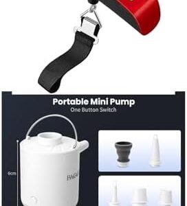 BAGAIL Digital Luggage Scale & Portable Vacuum Pump with Light Function