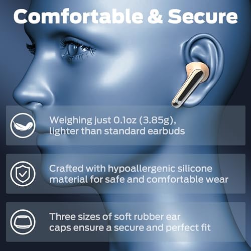 Monster N-Lite 203 AirLinks Wireless Earbuds, Bluetooth 5.3 Headphones HiFi Stereo, Wireless Earphones with 30H Playback, Type-C Charging, HD Clear Call, Touch Control, IPX6 Waterproof in-Ear Earbuds - Image 3