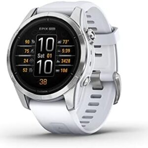 Garmin epix Pro (Gen 2), 42mm, High Performance Smartwatch, Advanced Training Technology, Built-in Flashlight, Whitestone