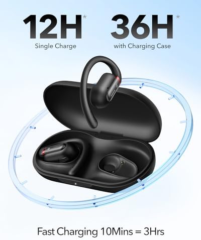 Soundcore by Anker V30i Open-Ear Headphones, Ultra-Comfort, Lightweight Design, Snug Fit, Ergonomic Ear Hooks, Robust Bass, 36H Playtime, Bluetooth 5.3, App Control, Clear Calls, Wireless Earbuds - Image 6