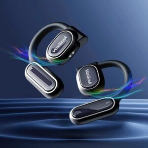 Open Ear Headphones Lightweight Wireless Bluetooth Headphones 55H Playtime Open Ear Earbuds Bluetooth 5.3 Touch Control Air Conduction IPX7 Waterproof Headphones for Workouts Running