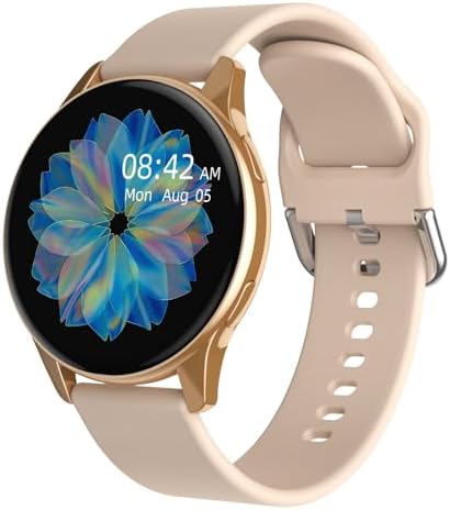Smart Watch for Women,Fitness Tracker with Blood Oxygen and Heart Rate Monitor, Step Counter, IP67 Waterproof,1.28"" Fintness Watch and Smartwatch for Android&iOS (Rose Gold), T2PRO