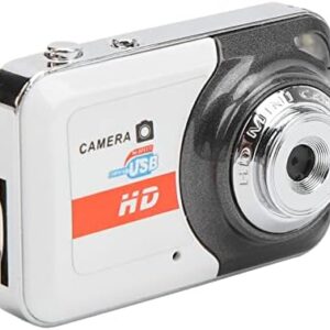 Digital Camera, Mini Thumb Camera, Portable Video Camera with Motion Detection, Point and Shoot Digital Cameras, Fashion Mini DV Camera for Teens Students Kids (Silver Gray)