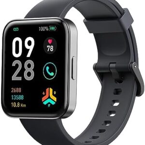 Smart Watch for Women Men with Bluetooth 5.0 Call SOS,14-Day Battery Life,1.83" Fitness Tracker Watch with [24H Heart Rate SpO2 Sleep Monitor],5ATM Watreproof Calculator Music Speaker for Android&iOS