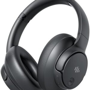 Active Noise Cancelling Headphones,Wireless Over-Ear Bluetooth Headphones with Microphone, Transparency Mode, 70h Play Time, Hi-Res Audio,(Deep Bass,) Lightweight Design, Bluetooth 5.3-Black