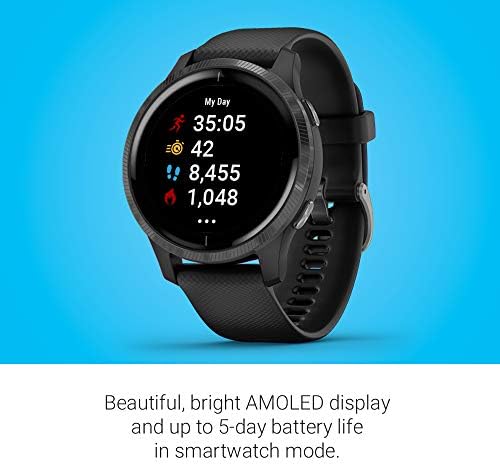 Garmin 010-02173-11 Venu, GPS Smartwatch with Bright Touchscreen Display, Features Music, Body Energy Monitoring, Animated Workouts, Pulse Ox Sensor and More, Black - Image 3