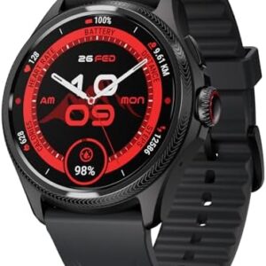 Ticwatch Pro 5 Enduro Smartwatch for Men 1.43" Android Wear OS Smart Watch 90 Hrs Battery 110+ Workout Modes 7/24 Heart Rate Health Fitness Tracker Outdoor 5ATM GPS Compass Android Compatible Only