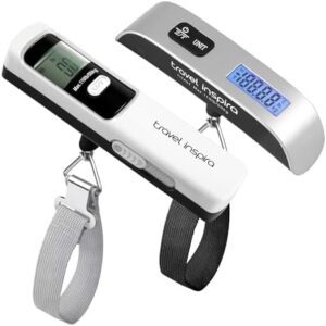 travel inspira Luggage Scale, Travel Essentials, Portable Digital Hanging Baggage Scale for Travel, Suitcase Weight Scale
