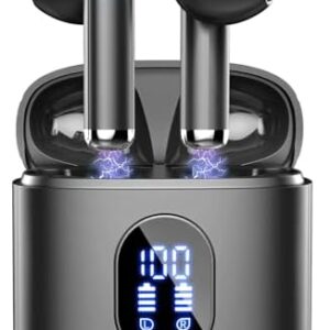 Wireless Earbuds Bluetooth 5.3 Earbuds Hi-Fi Stereo, 2024 Ear Buds with 4 ENC Mics, 3g Mini Bluetooth Headphones in Ear, 30H USB-C LED Charging Case, IP7 Waterproof Wireless Earphones for Android iOS