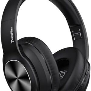 Wireless Bluetooth Headphones Over Ear, 80H Playtime, 3EQ Sound Modes, HiFi Stereo Headphones with Deep Bass Microphone, Foldable Bluetooth 5.3 Headphones for Smartphone/PC/Computer