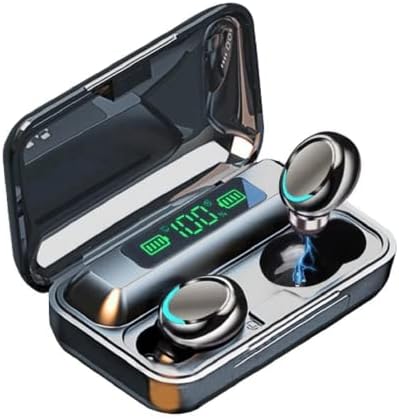 New Wireless Earbuds Bluetooth 5.0 Headset, IPX7 Waterproof, LED Battery Display auriculares,140 Hours Play time with Charging Box, 3D Stereo Audio Full Touch Screen Headset with Microphone