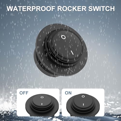 12V USB Outlet Boat Accessories Marine Switch Panel Plug, PD3.0 and Dual QC3.0 USB Ports Aluminum Car Charger with Voltmeter, Lighted 150W Cigarette Lighter Socket and Toggle Switch 3 in 1 DIY Kit - Image 5